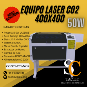 Equipo láser Co2 400x400 50w